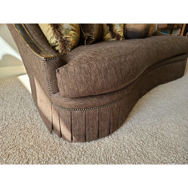 Marge Carson Marge Carson Grg43 Georgiana Sofa With Original Pillows For Sale - Image 4 of 13
