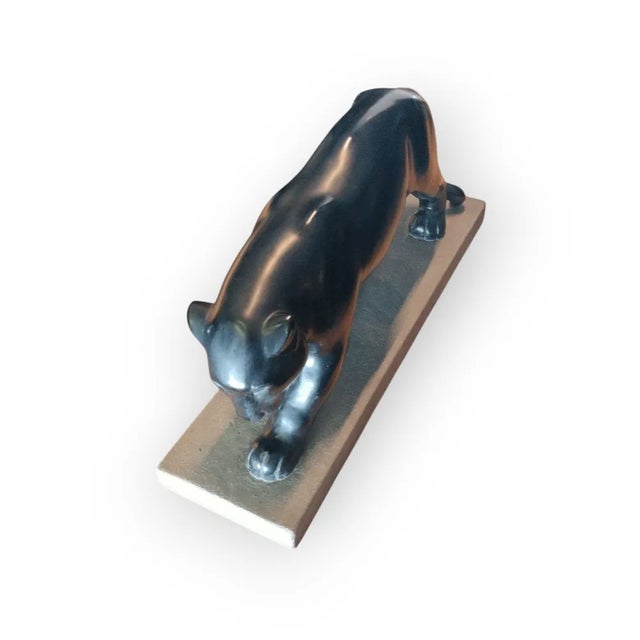 1920s Beauvais, Panther, 1920s-1940s, Ceramic For Sale - Image 5 of 13