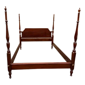 Henkel Harris Solid Mahogany 4 Poster Queen Bed Frame. High End Furniture
