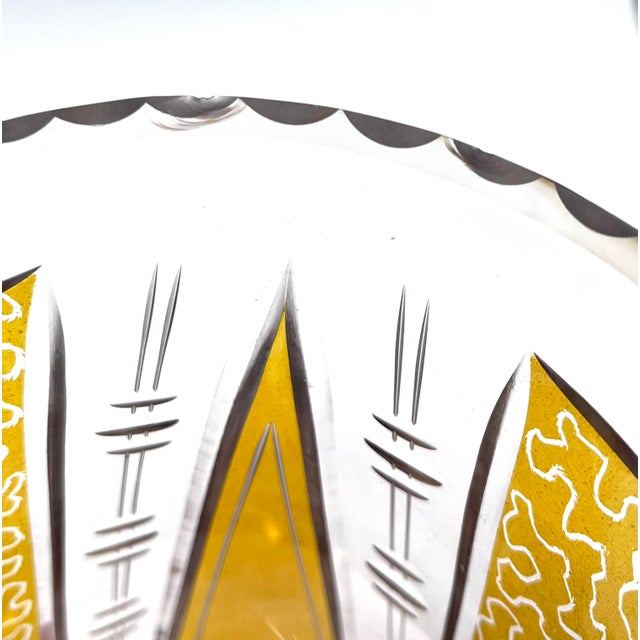 Antique Bohemian Biedermeier Crystal Vase attributed to Moser Carlsbad, 1850 For Sale - Image 11 of 16