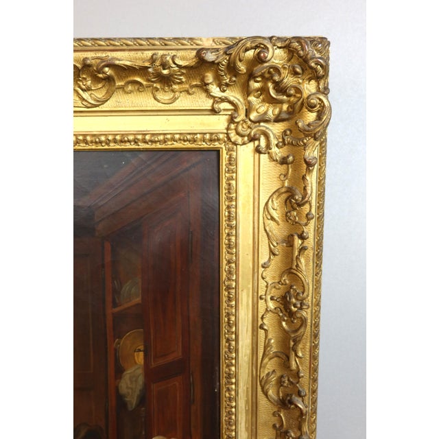 After Jean-Baptiste Greuze, The Village Bride 1800s, Oil on Canvas, Framed For Sale - Image 8 of 14