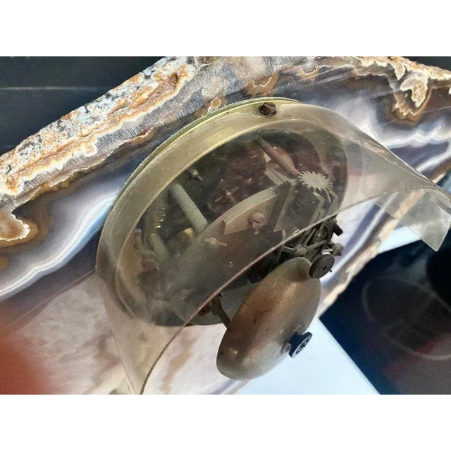 Pendulum Encrusted in Agate Stone For Sale - Image 6 of 13