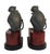 Pair of Patinated Bronze Monkey Bookends For Sale - Image 4 of 6