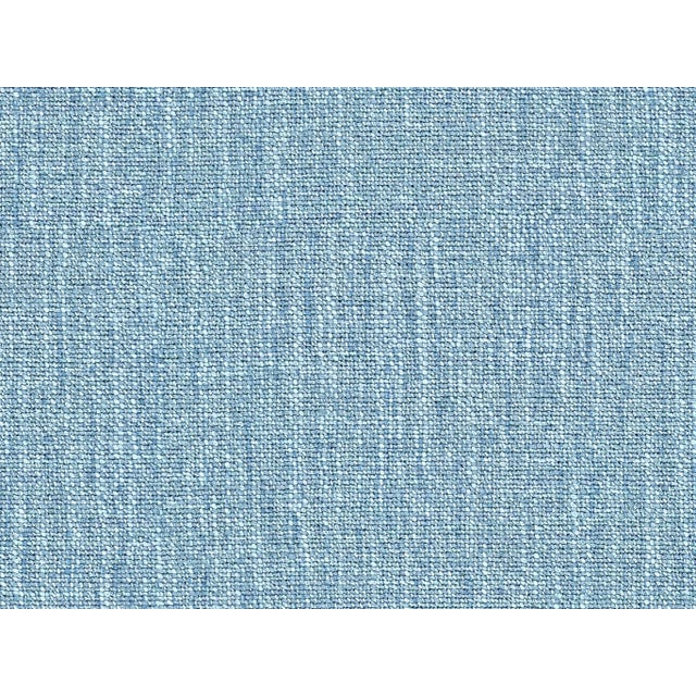 Contemporary Alcott Ottoman, Sky Linen Swatch For Sale - Image 3 of 3