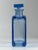 Art Deco Czech Blue Glass Decanter with Hand-Engraved Floral Decoration, 1930s For Sale - Image 4 of 12