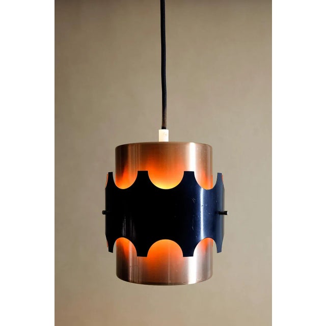Mid-Century Modern Vintage Pendant Lamp from VEB Metalldrücker Halle For Sale - Image 3 of 9