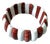 Vintage Red and White Coral Beaded Bracelet For Sale