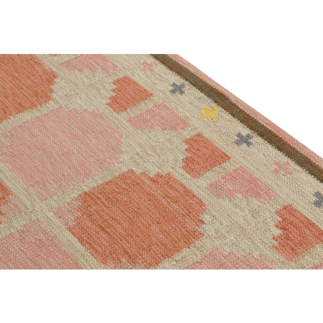 Not Yet Made - Made To Order Scandinavian Style Kilim Rug in Pink, Greige Geometric Pattern by Rug & Kilim 8x10 For Sale - Image 5 of 6