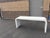 Plastic Vintage Karl Springer Style Mid Century Modern Waterfall Console Table For Sale - Image 7 of 7