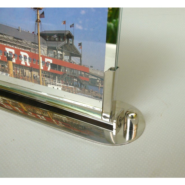 Metal Art Deco French Picture Frame in Chrome-Plated Brass, 1920s For Sale - Image 7 of 18