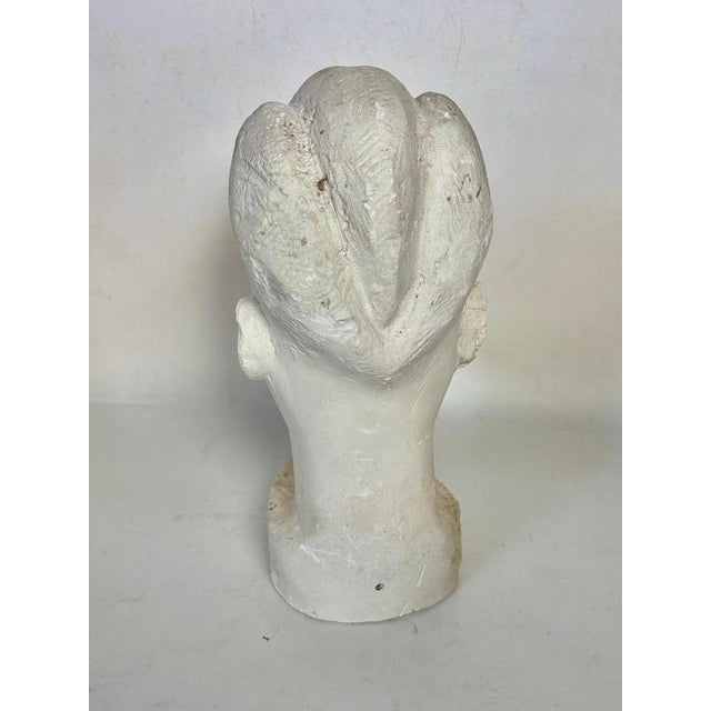 Plaster Head Sculpture, France, 1940s For Sale - Image 6 of 8