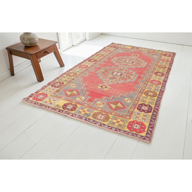 Red Vintage Anatolian Home Decor Rug For Sale - Image 8 of 10