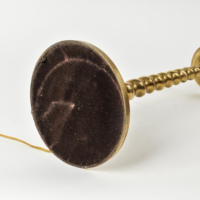 1970s Fredrick Cooper Barley Twist Brass Lamp For Sale - Image 15 of 18