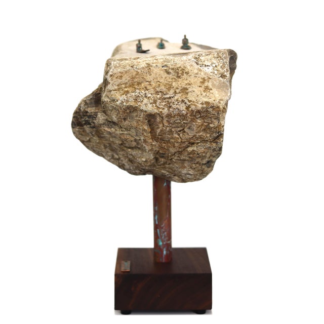Contemporary Original Surf-Inspired Abstract Sculpture by Kevin Perrault, Figurative Metal and Stone Sulptural Art For Sale - Image 4 of 11
