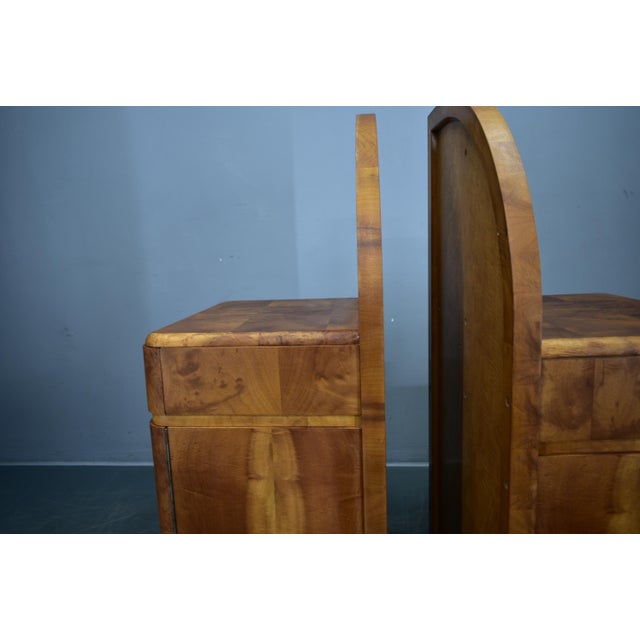 Art Deco Bedside Tables, Czechoslovakia, 1934s, Set of 2 For Sale - Image 13 of 18