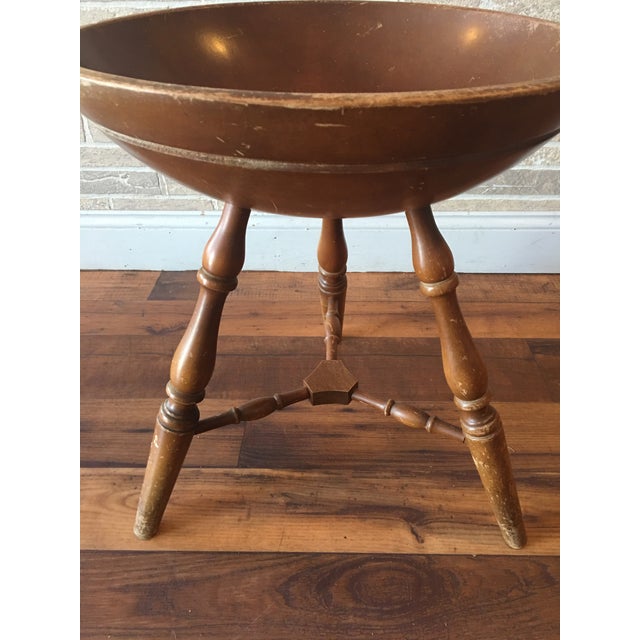 Antique Maple Wooden Dough/Wool Yarn Bowl Chairish