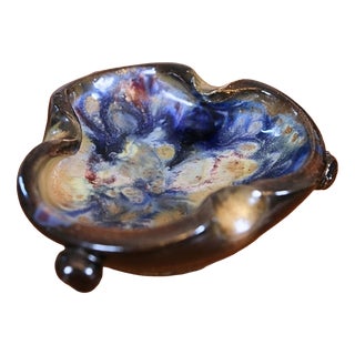 Flamed Glazed Stoneware Bowl by Roger Guérin, 1940s For Sale