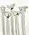 Metal Vintage Stainless Steel Figural Skewers Cocktail Picks, Set of 5 For Sale - Image 7 of 7