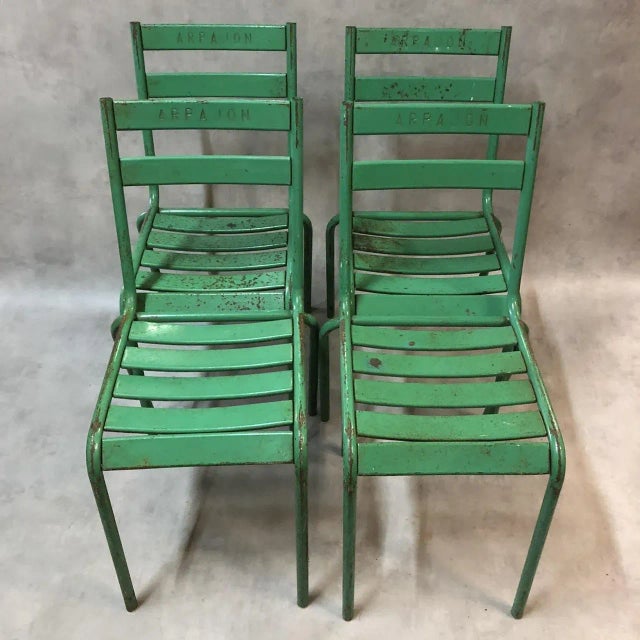 Mid-Century Modern Garden Chairs from Art-Prog, 1950s, Set of 4 For Sale - Image 3 of 15