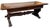 Antique Italian Carved Walnut Trestle Library Dining or Writing Table With Paw Feet.