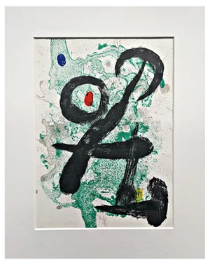 Joan Miro, Composition for Derriére Le Miroir No. 139-140, 1963, Original Color Lithograph