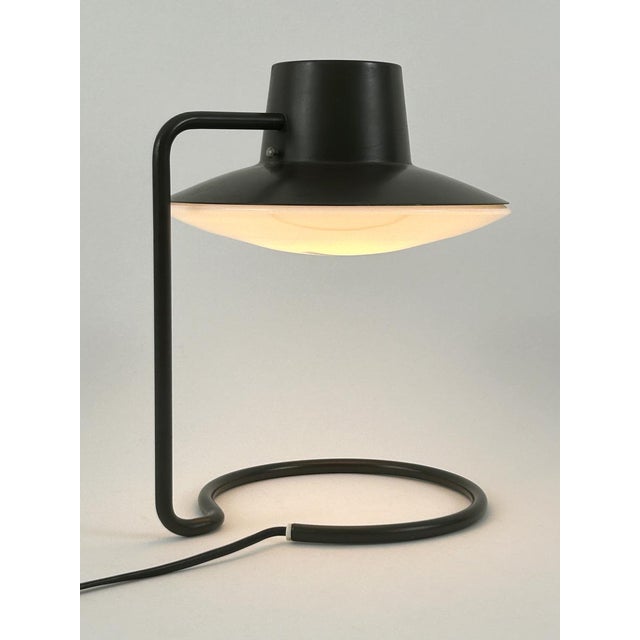 Early Dark Brown Oxford Table Lamp by Arne Jacobsen for Louis Poulsen, 1960s For Sale - Image 16 of 18