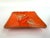 Burnt Orange Mid 20th Century Japanese Orange Glaze Ceramic Catchall For Sale - Image 8 of 9