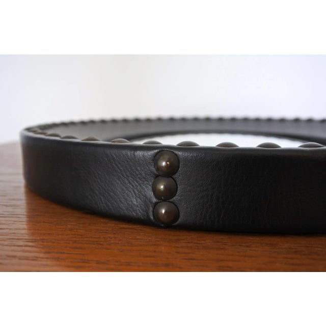 Mid-Century French Round Convex Mirror, 1950s For Sale - Image 4 of 7