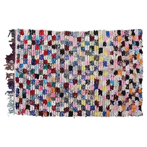 Mid 20th Century Moroccan Rug - 3'8" X 6'7" For Sale