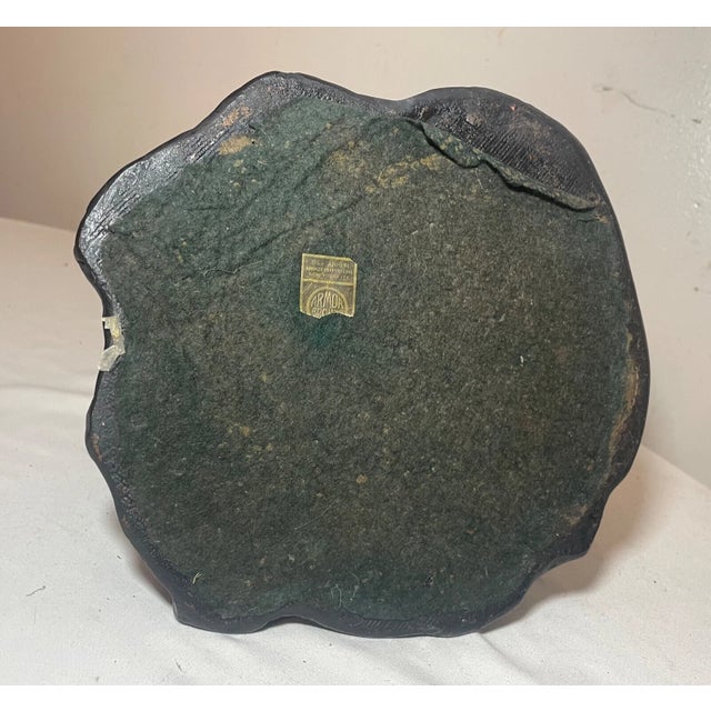 Large Antique Circus Elephant Dish Ashtray Armor Bronze Clad Statue Sculpture For Sale - Image 14 of 14