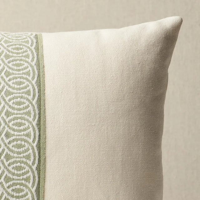 Schumacher Schumacher Infinito Indoor/Outdoor Pillow in Sage For Sale - Image 4 of 4