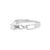 Not Yet Made - Made To Order Dainty Diamond Twisted Ring in 18k White Gold Size 7 For Sale - Image 5 of 7