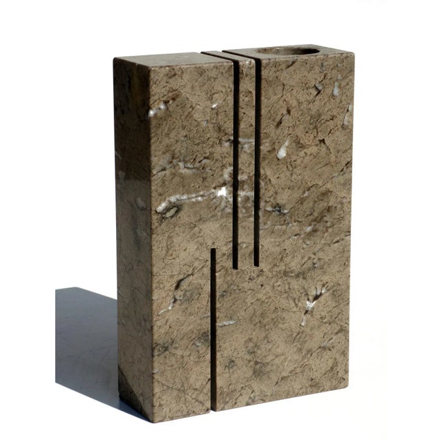 This marble vase was designed by Angelo Mangiarotti by Knoll International. I have official proof of authenticity such as...