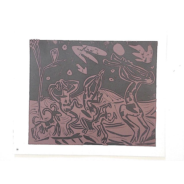 Mid 20th Century Vintage Mid 20th C. Ltd. Ed. After Picasso Lithograph"Les Danseurs Au Hibou" For Sale - Image 5 of 5