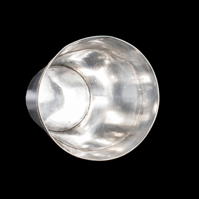 Metal Antique Explorer's Beaker Case, English, Silver Plate, Leather Sleeve, Edwardian For Sale - Image 7 of 10