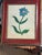 1940s American Antique Folk Art Naive Flower Painting Framed For Sale - Image 5 of 6
