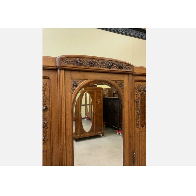Wood Art Deco Wardrobe, 1930 For Sale - Image 7 of 12