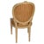 Contemporary Set of Four Faux Bois Dining Chairs in Laminated Vintage Fabric For Sale - Image 3 of 4