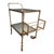 Rolling Trolley Bar with Mirror Top & Steel Structure For Sale - Image 9 of 9