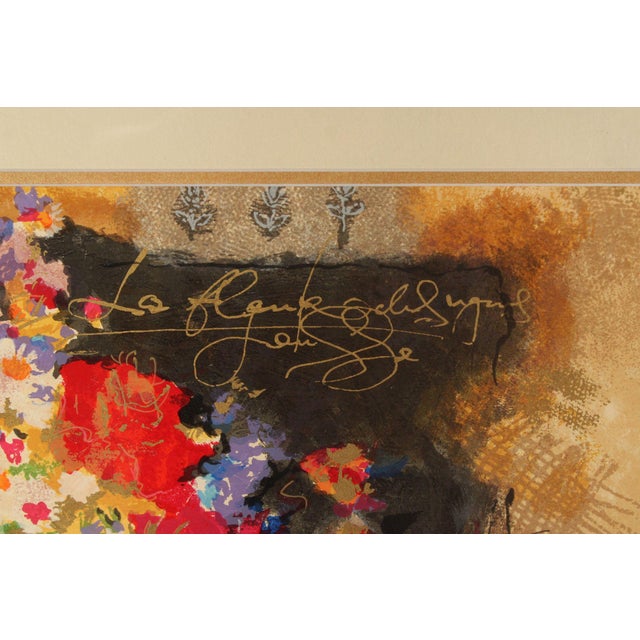 Glass Alexander Wissotzky Printer's Proof, 'Spring Flowers III' For Sale - Image 7 of 12