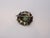 Art Nouveau Cabochon Flower Brooch in Antiqued Metal, Enamel and Turquoise, France, 1920s For Sale - Image 16 of 18
