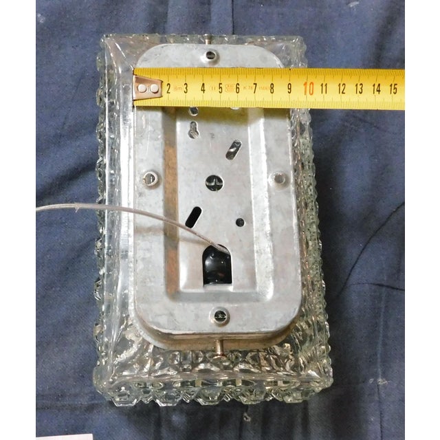 20th Century Rectangular Crystal Sconces, a Pair For Sale - Image 10 of 11