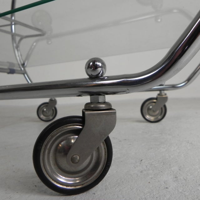 Art Deco Chrome Serving Cart, 1950s For Sale - Image 15 of 18