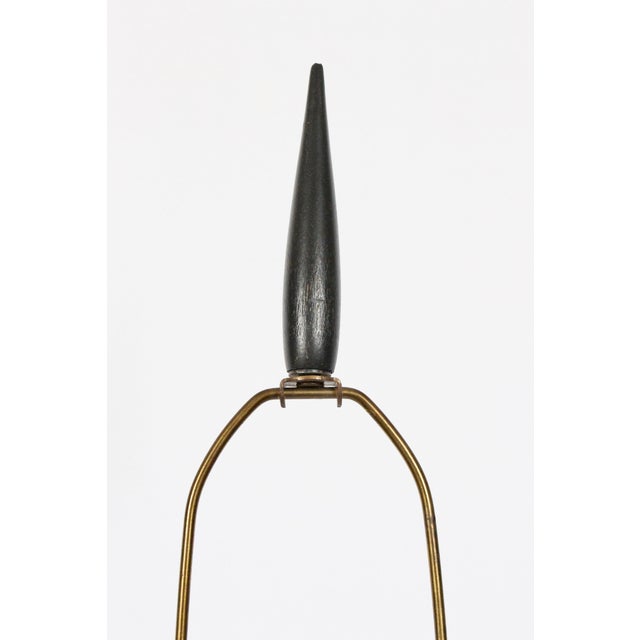 1950s Tall Yasha Heifetz Mahogany Figural Table Lamp For Sale - Image 10 of 13