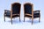 Wood Louis Xvi Style Leather Fauteuil Chairs For Sale - Image 7 of 12