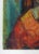 Vintage Mid 20th Century Abstract Portrait Painting of Woman For Sale - Image 4 of 7