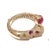 Bochic “Capri” Vintage Ruby & Multi Gem Bangle Set In 18K Gold & Silver For Sale - Image 11 of 15