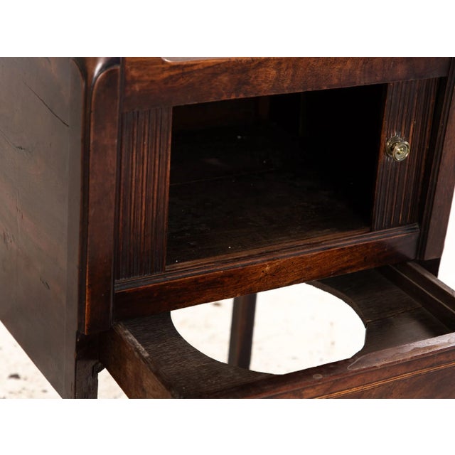 Tambour Front Side Table or Potcupboard With Gallery Top For Sale - Image 4 of 10