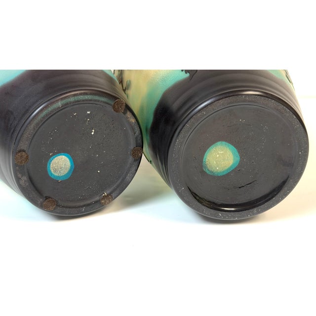 Pair of Stunning French Cameo Glass Vases in the Style of Gallé For Sale - Image 4 of 14