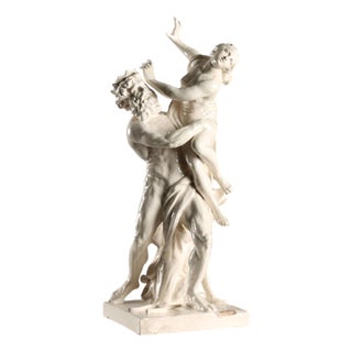 Glazed Terracotta The Rape of Proserpina Sculpture For Sale